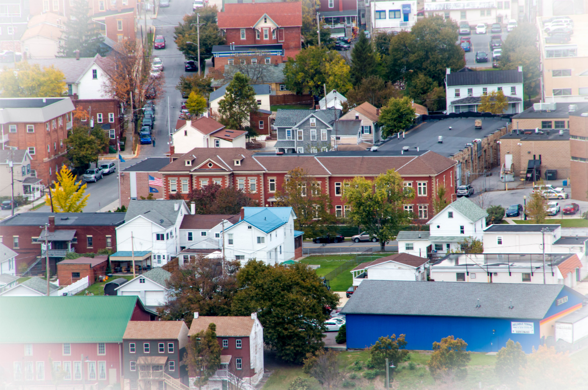 Buildings aerial view