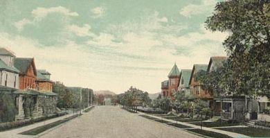 Hollidaysburg Street with houses